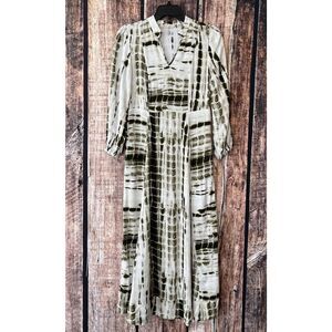 Soft Surroundings Follow Melody Tie Dye Maxi Dress XS Petite Beach Resort Boho